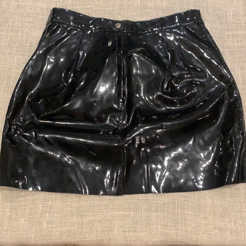 LATEX VINYL SKIRT AMERICAN APPAREL